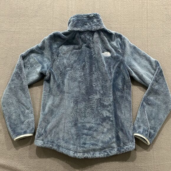 The North Face Jacket Womens Small Blue Full Zip Osito Furry Mock Neck Fleece - Picture 2 of 10